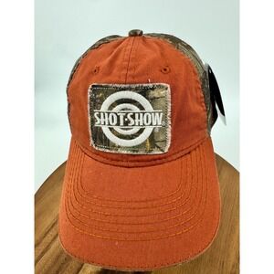 Shot Show Las Vegas Trucker Hat Orange Camo Mesh‎ Realtree Xtra Cap Mens